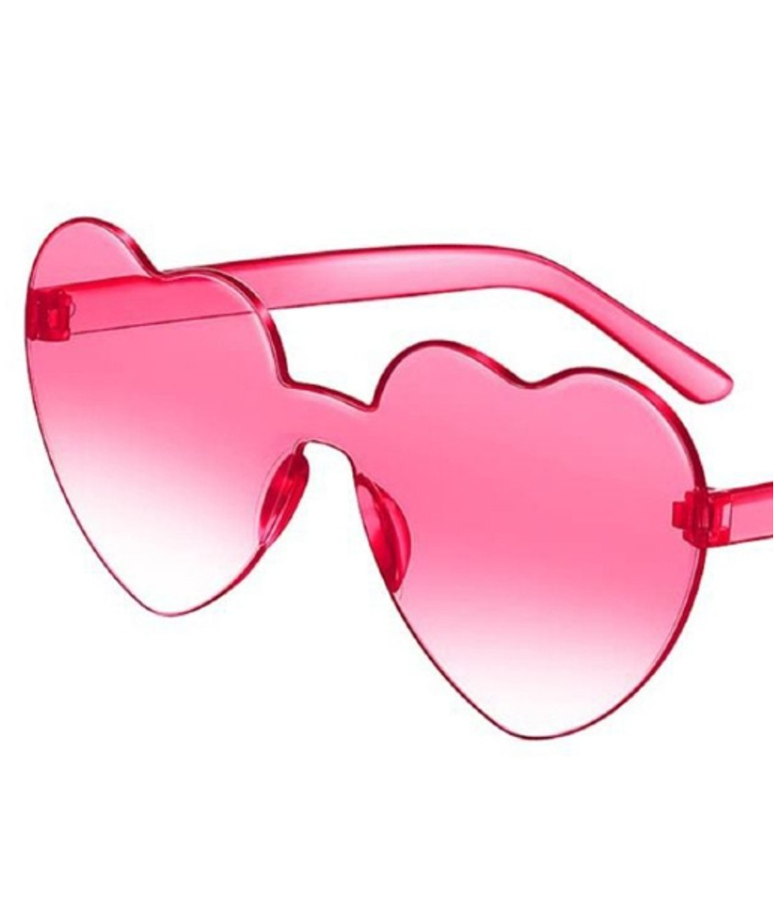 Hjerteformet solbriller, glasset changere fra pink til klar