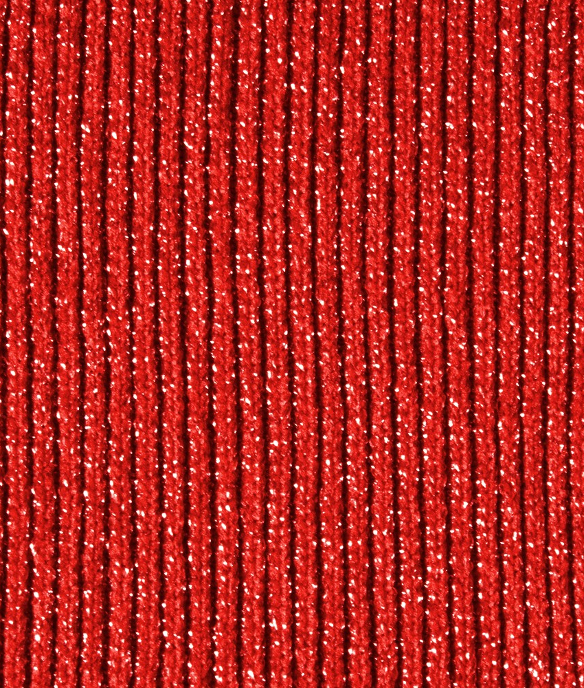 Glitter rib strømper - Red fra CETTE