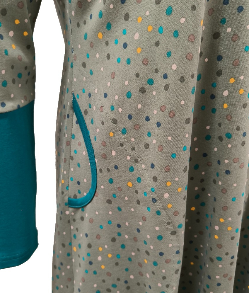 Plus size kjole - Tokyo Army Dot