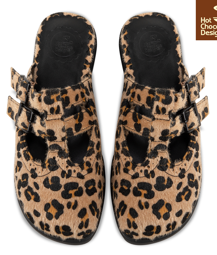 Spotted Clogs - Flade sandaler fra Hot Chocolate Design