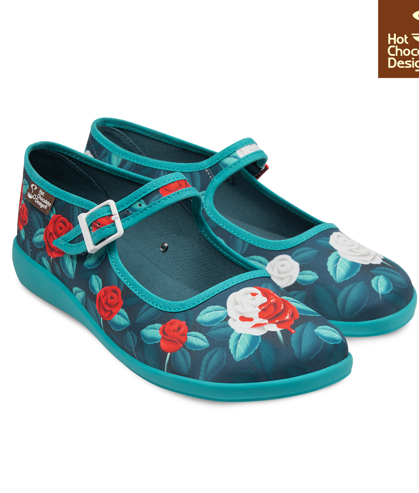 Paint The Roses Red - Mary Jane Sko fra Hot Chocolate Design