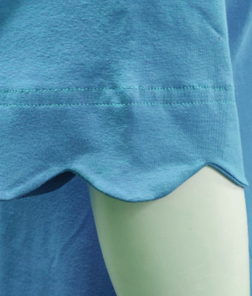 A-formet plus size kjole i lys denim blå - Nami Denim Blue