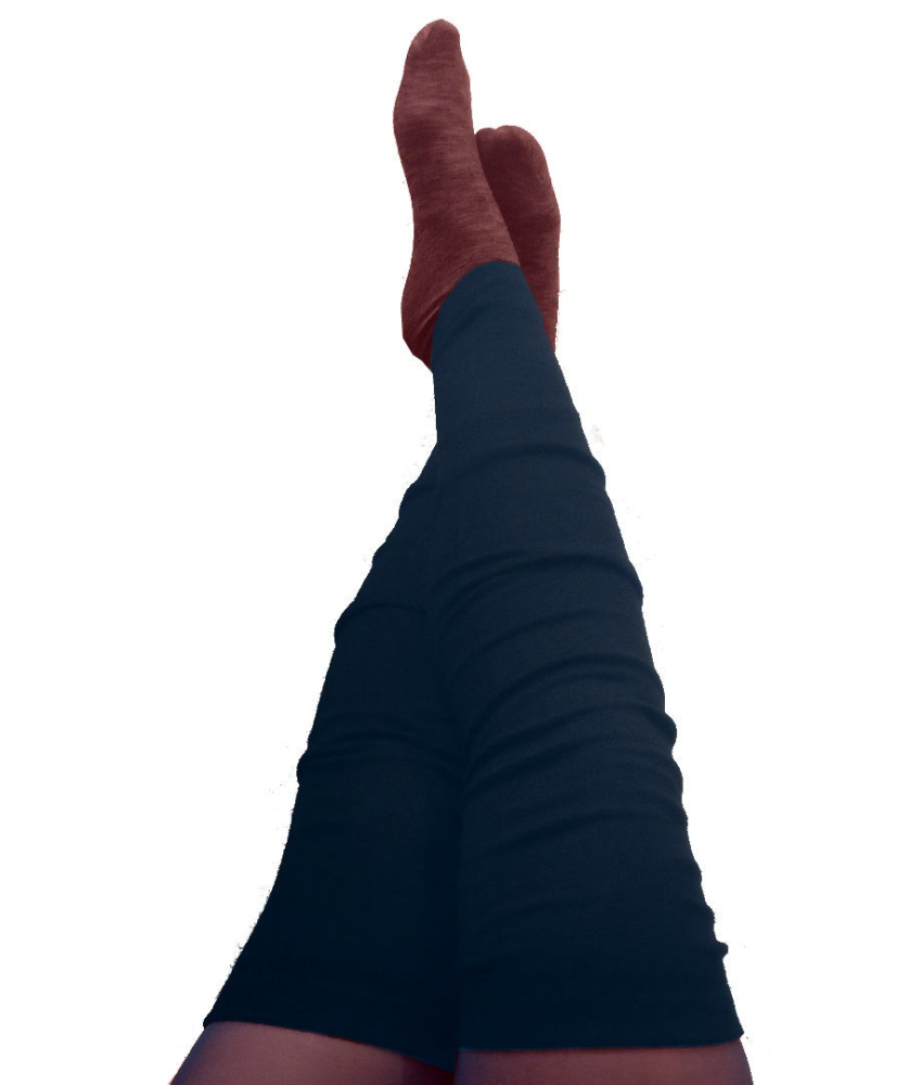 Mørkeblå Uld Benvarmere Til Voksne