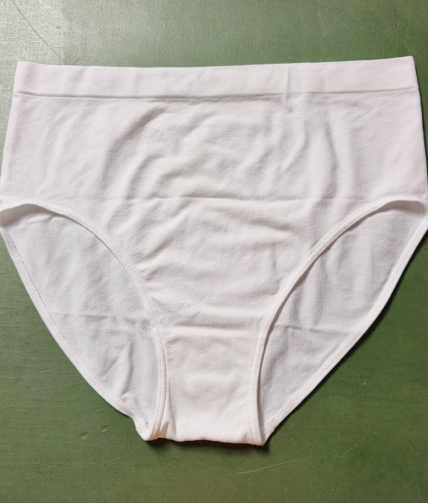 Hvide sømløse plus size trusser i mikrofibre - 507000 fra Festival